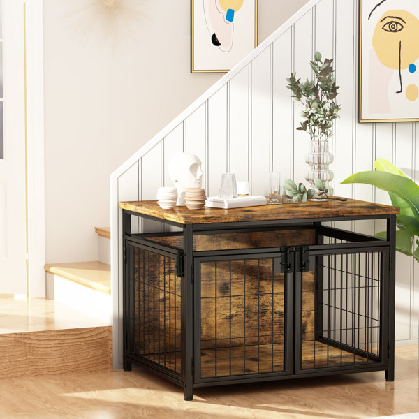 Table over top dog crate